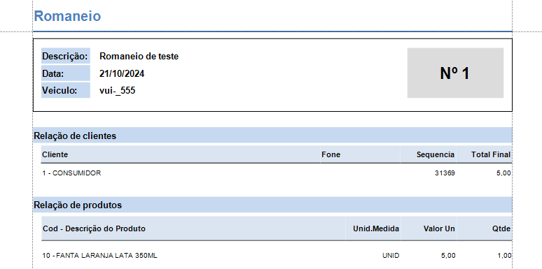 Pré-visualização do relatório